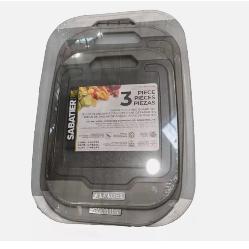 Sabatier 3 Piece Nonslip Cutting Board Set